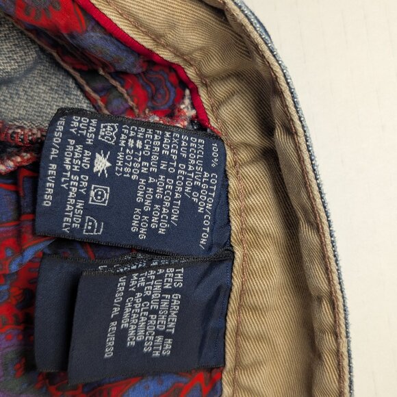 Tommy Hilfiger Jeans Mens 34x32 Blue Denim Relaxed Fit Y2K midrise VTG - Picture 4 of 8